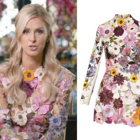 Embroidered Flower Bell Skirt Mini Dress Designed W/Luxury In Mind, Taylor Swift - Picture 4 of 17